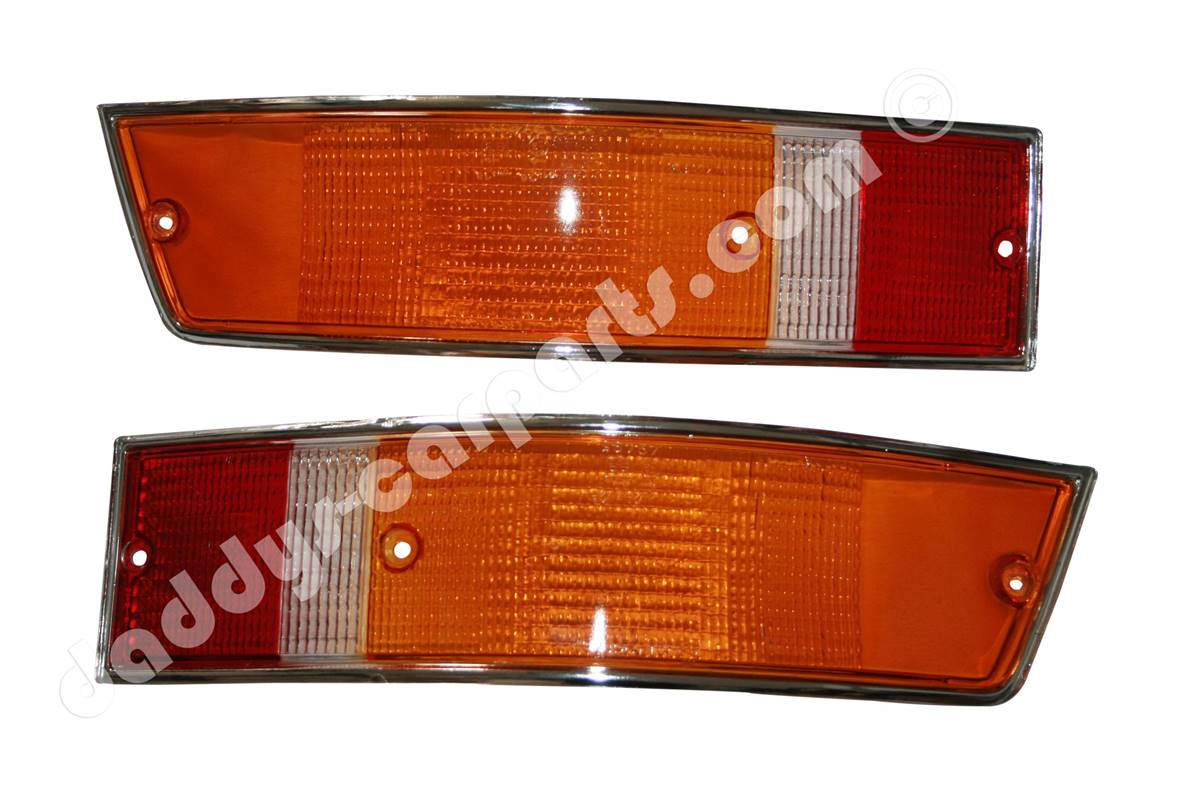 Ruckleuchten-Rot-Orange-3 CHROME TAIL LIGHT LENSES FOR PORSCHE 911