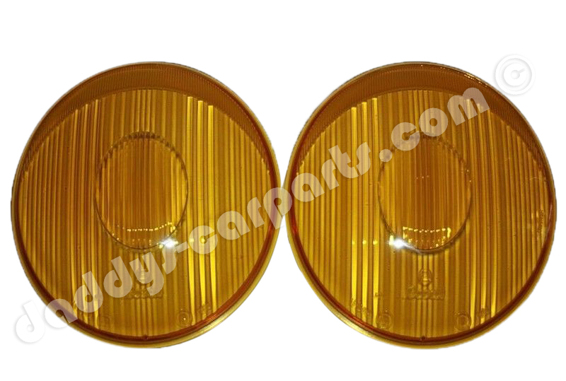 early-yellow-356 SCHEINWERFER GLÄSER SYMMETRISCH GELB FÜR PORSCHE 356