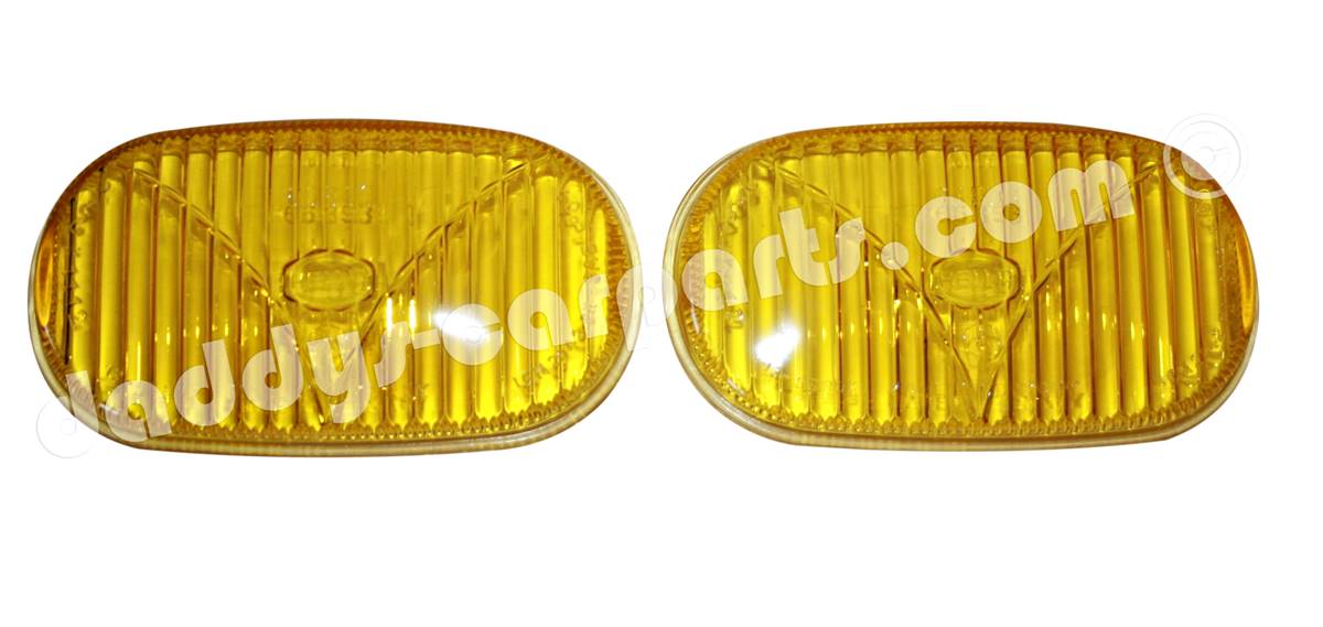66893-Hella-gelb-oval-3582abef19263d FOG LIGHT LENSES YELLOW FOR 190 SL MERCEDES BENZ