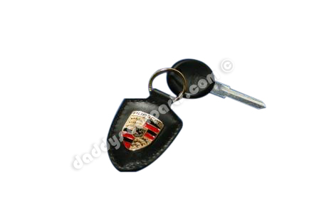 Schwarzer-Schl-ssel-mit-Anh-nger-Schwarz ORIGINAL SCHLÜSSEL ROHLING + ANHÄNGER FÜR PORSCHE 924 944 968