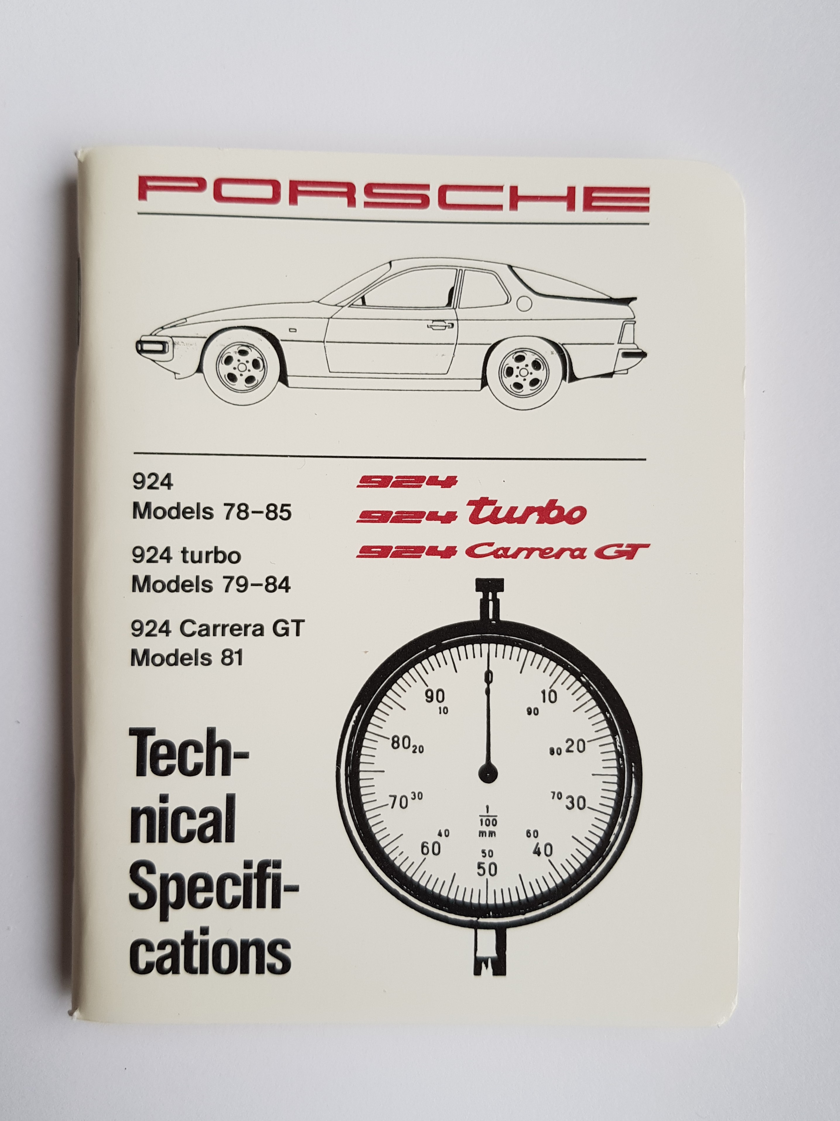 PORSCHE 924 TURBO CARRERA GT TECHNICAL SPECIFICATIONS