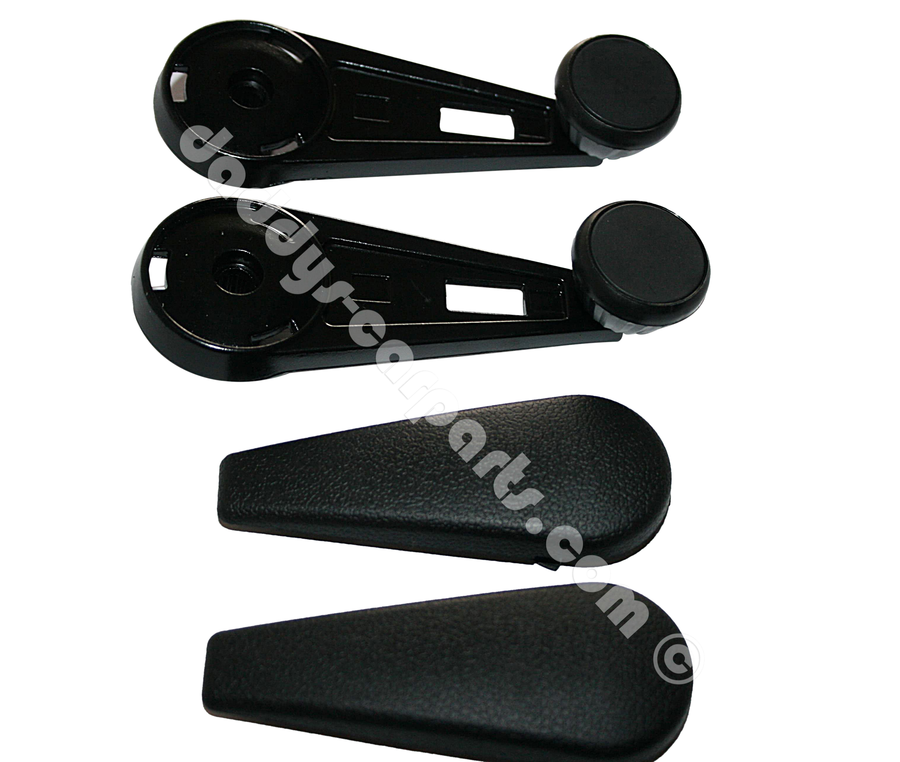 Porsche-911-912-Kurbel-schwarz-lang-4 WINDOW CRANK HANDLE SET FOR PORSCHE 911 912  BLACK