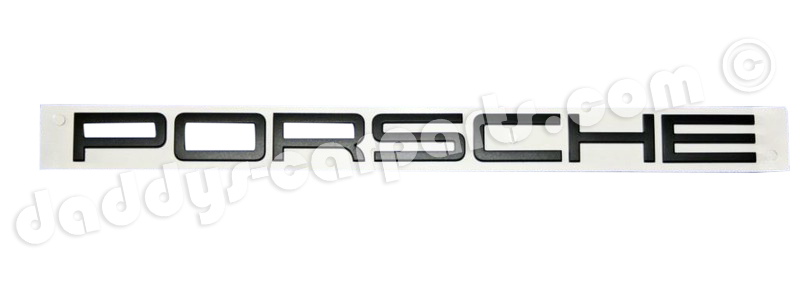 Porsche-black1 ORIGINAL PORSCHE BADGE DULL BLACK