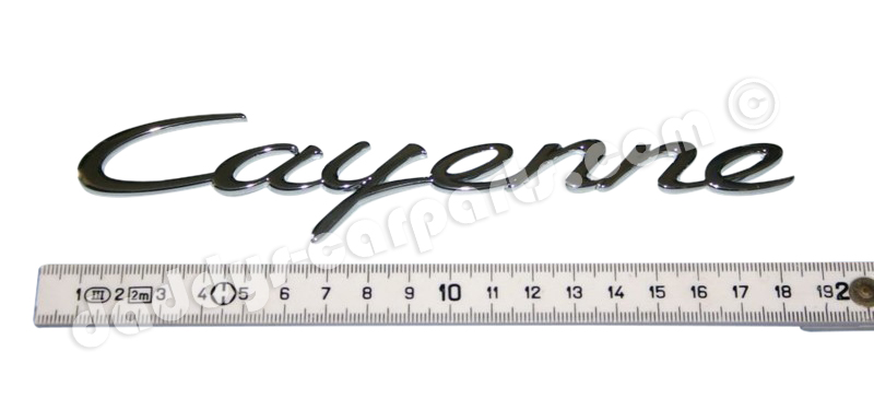 Cayenne-chrom ORIGINAL PORSCHE 958 CAYENNE BADGE CHROME