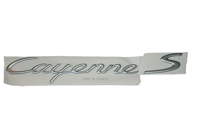 CAYENNE S BADGE SILVER FOR PORSCHE 955 957 CAYENNE S BADGE SILVER FOR PORSCHE 955 957