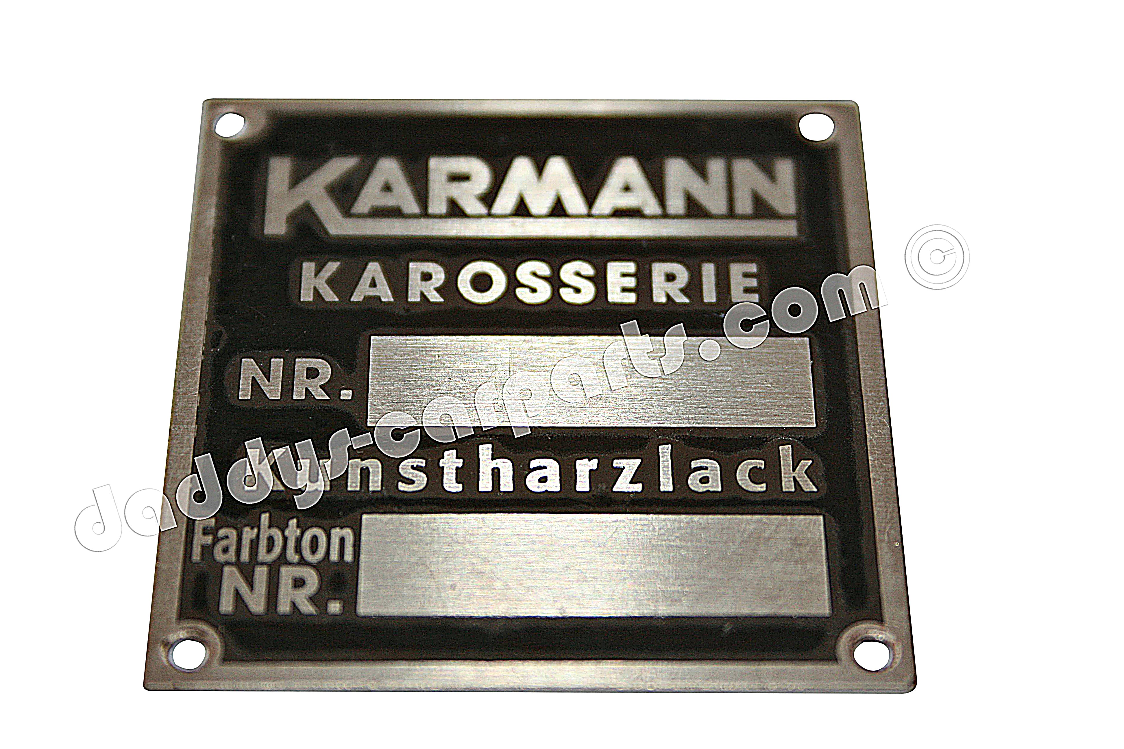 Karmann-Kunstharzlack KARMANN KUNSTHARZLACK BODY PLATE