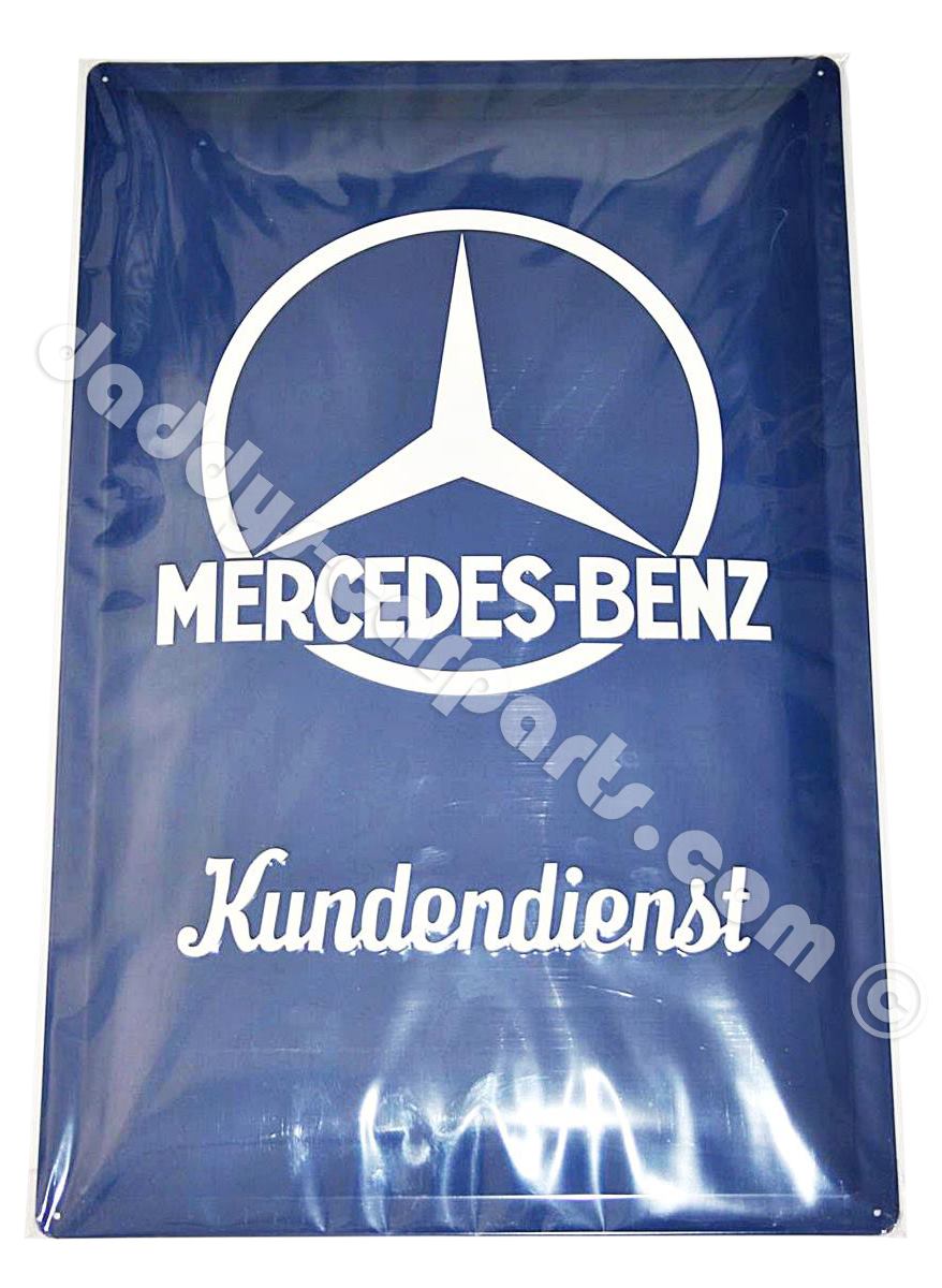 Mercedes-Reklame-358051b2b0996f MERCEDES KUNDENDIENST WERKSTATT SCHILD BLECH