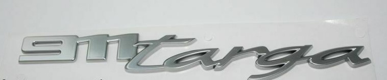 992-targa-2 PORSCHE 992 BADGE " 911 targa " DULL CHROME