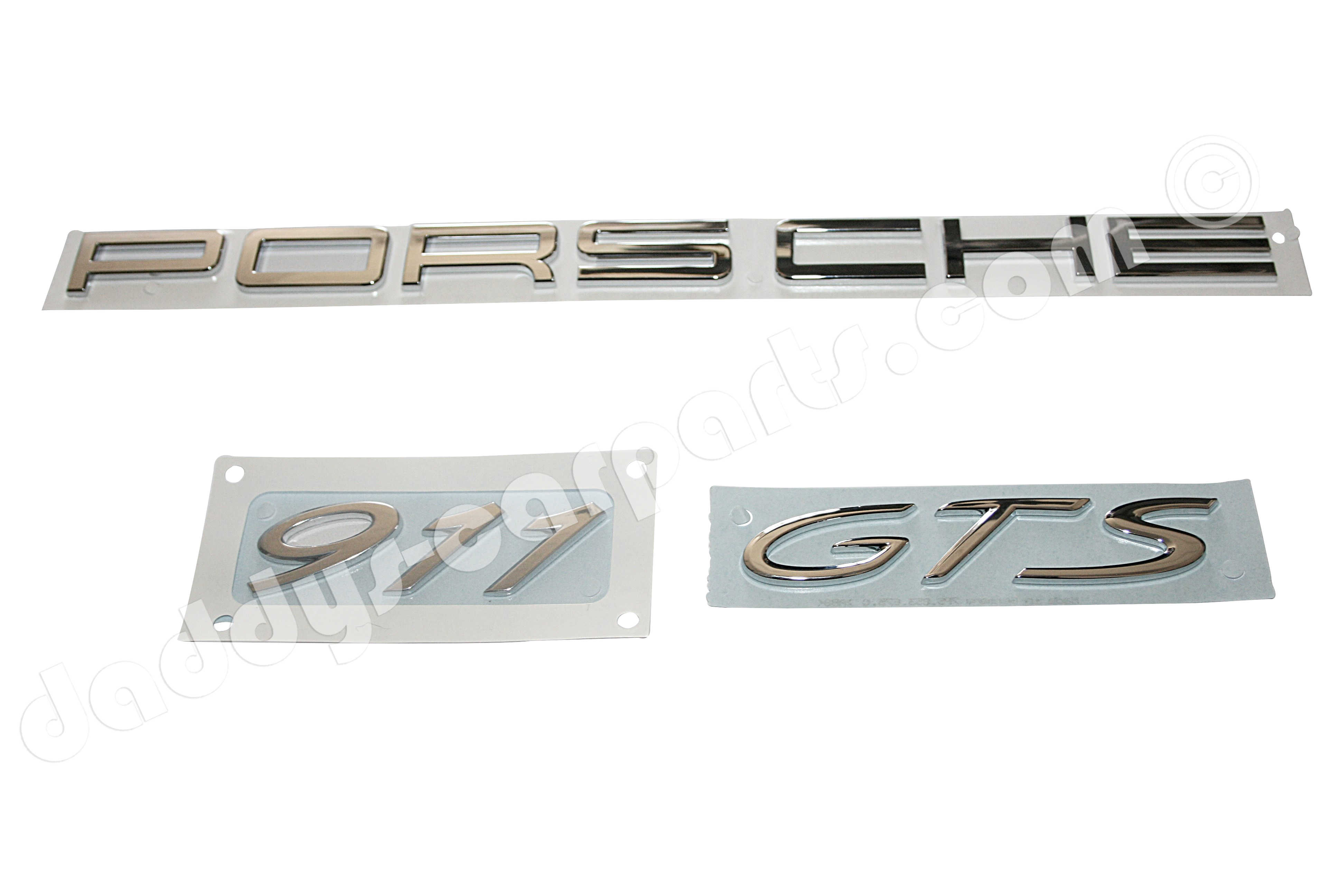 PORSCHE 911 GTS CHROME BADGE FOR PORSCHE 991