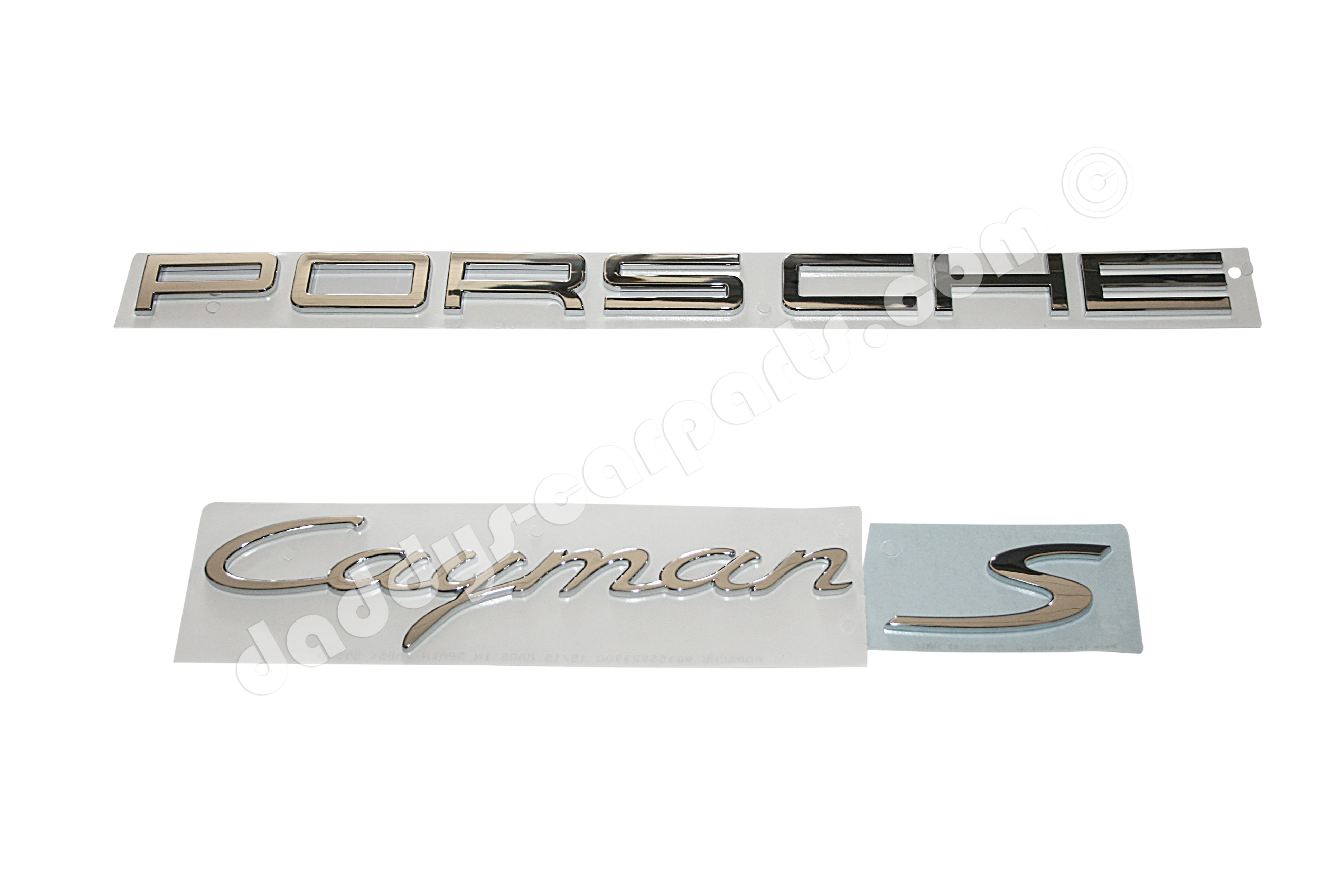 Porsche-Cayman-S PORSCHE CAYMAN S CHROME BADGE