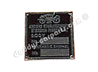 Plakette-franz-sisch ORIGINAL PORSCHE D` IETEREN FRERES KAROSSERIE PLAKETTE FÜR PORSCHE 356