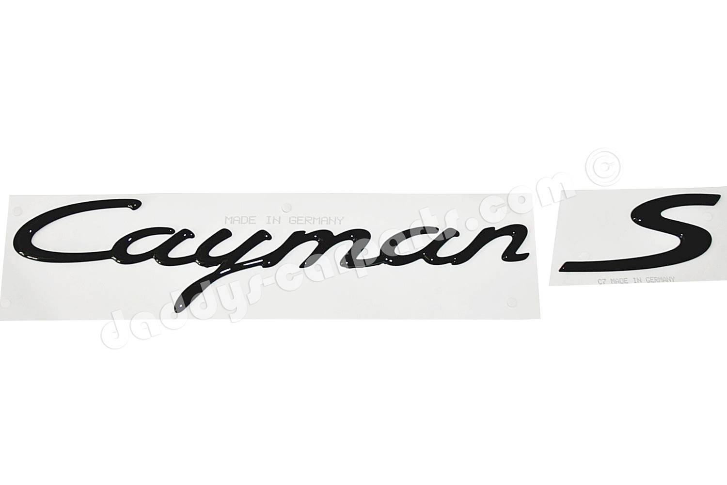 9875599830101041-Cayman-S-gloss-7 CAYMAN S BADGE GLOSS BLACK FOR PORSCHE 987