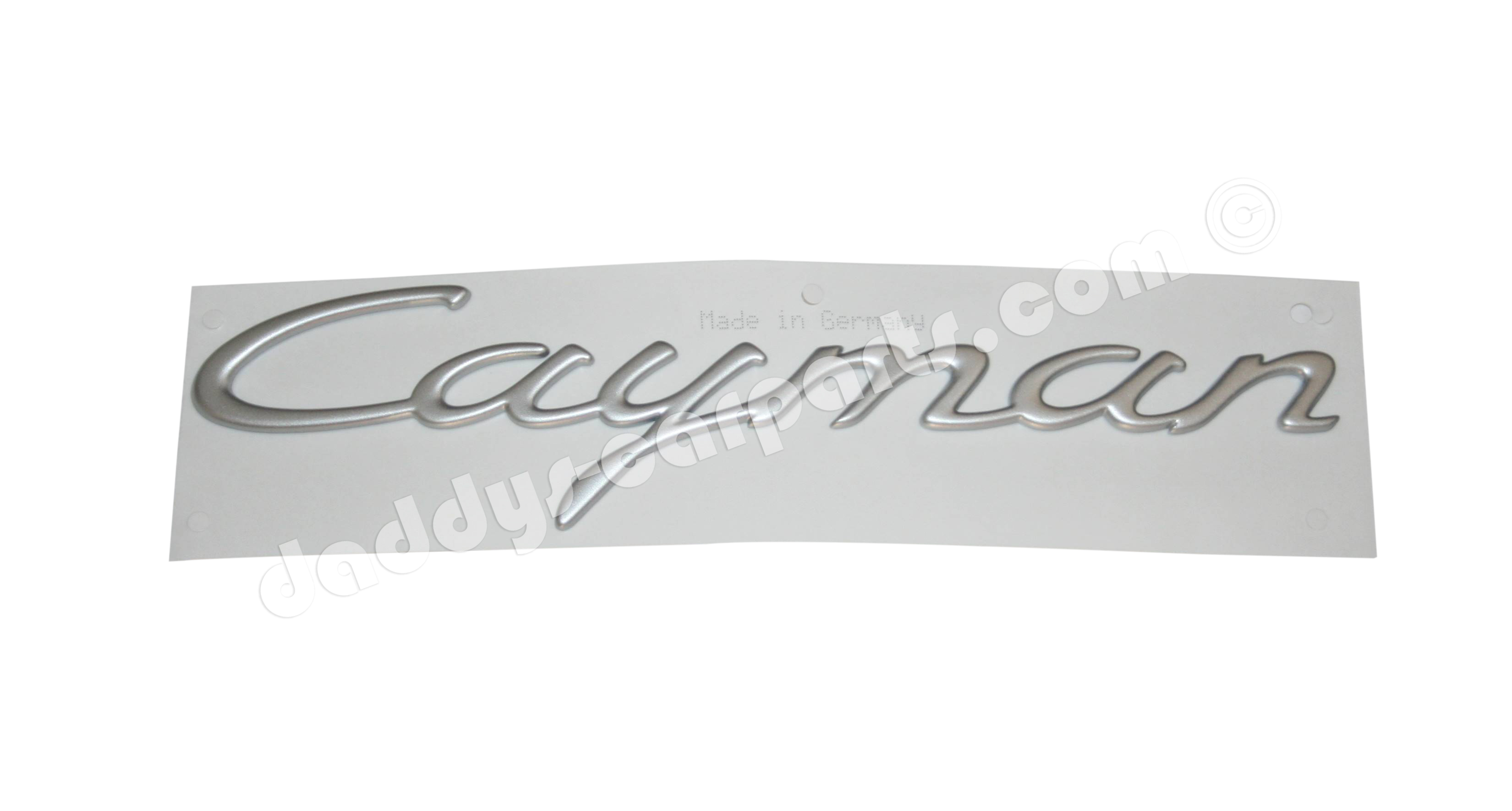98755923901-Cayman-silber56a250dc349ce PORSCHE 987 CAYMAN BADGE SILVER