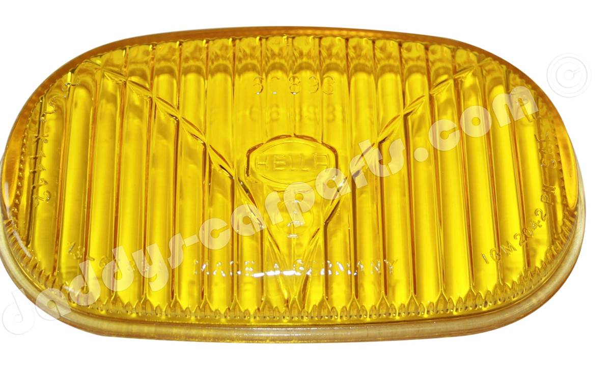 66893-Hella-gelb-oval-4582abef004c93 FOG LIGHT LENSES PORSCHE 356 911