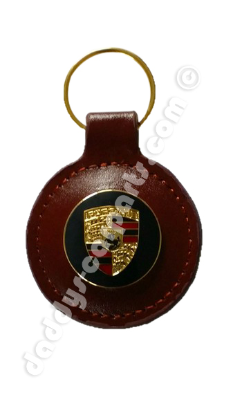 brauner356-fob PORSCHE MUSEUM SCHLÜSSELANHÄNGER BRAUN