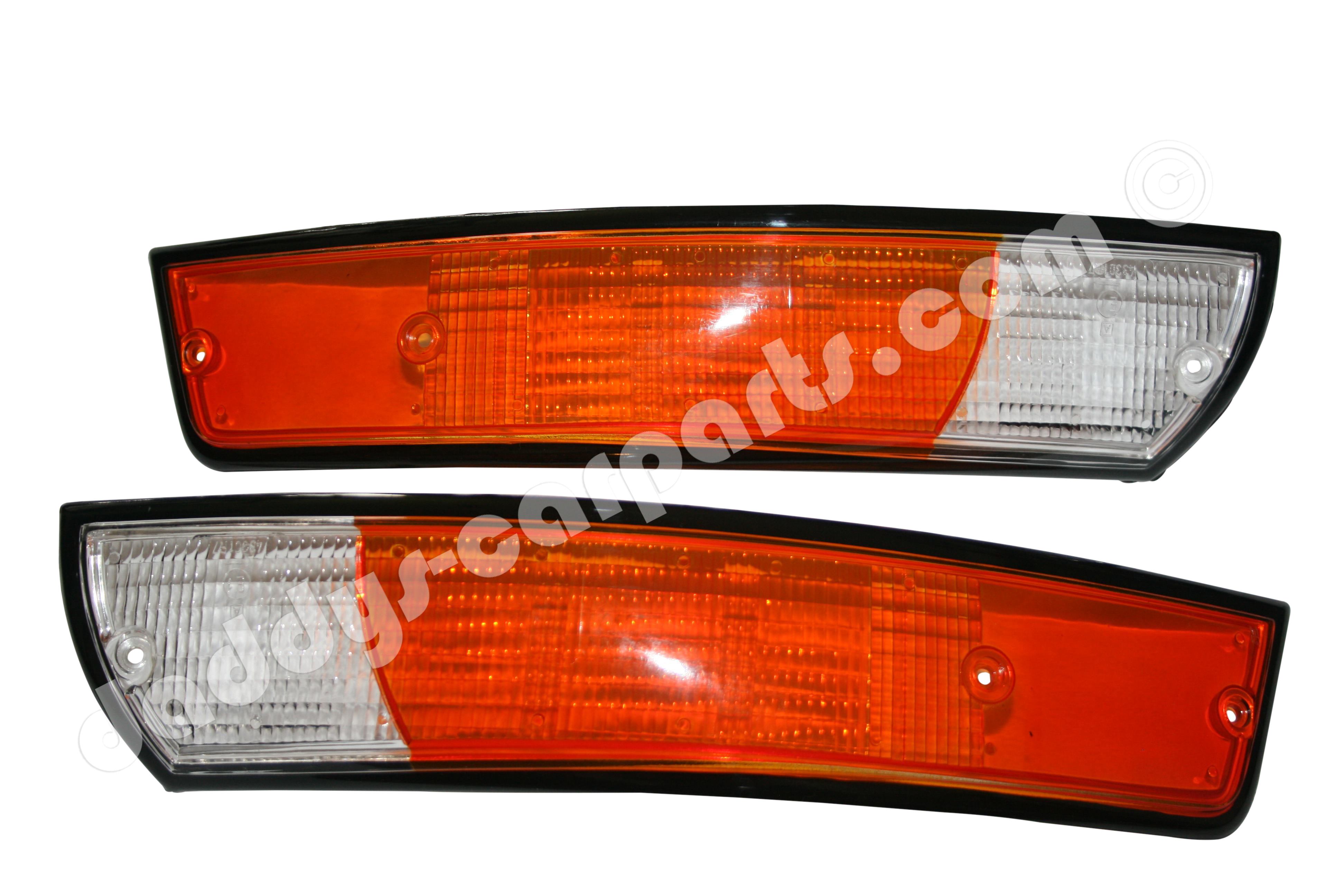 Blinker-orange-157fa9df83cdc3 ORANGE INDICATOR LIGHT LENSES BLACK FRAME FOR PORSCHE 911