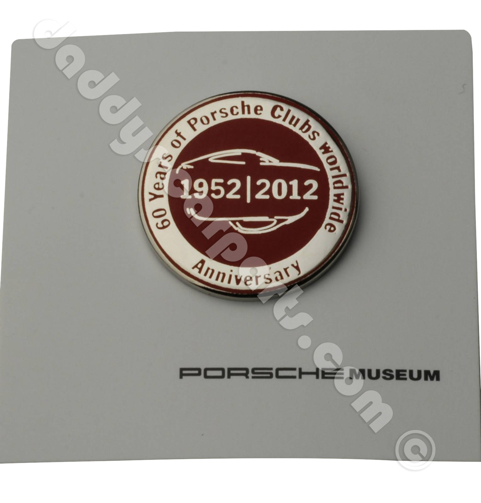 60-Jahre-klein 60 YEARS ANNIVERSARY CLUB PIN PORSCHE MUSEUM