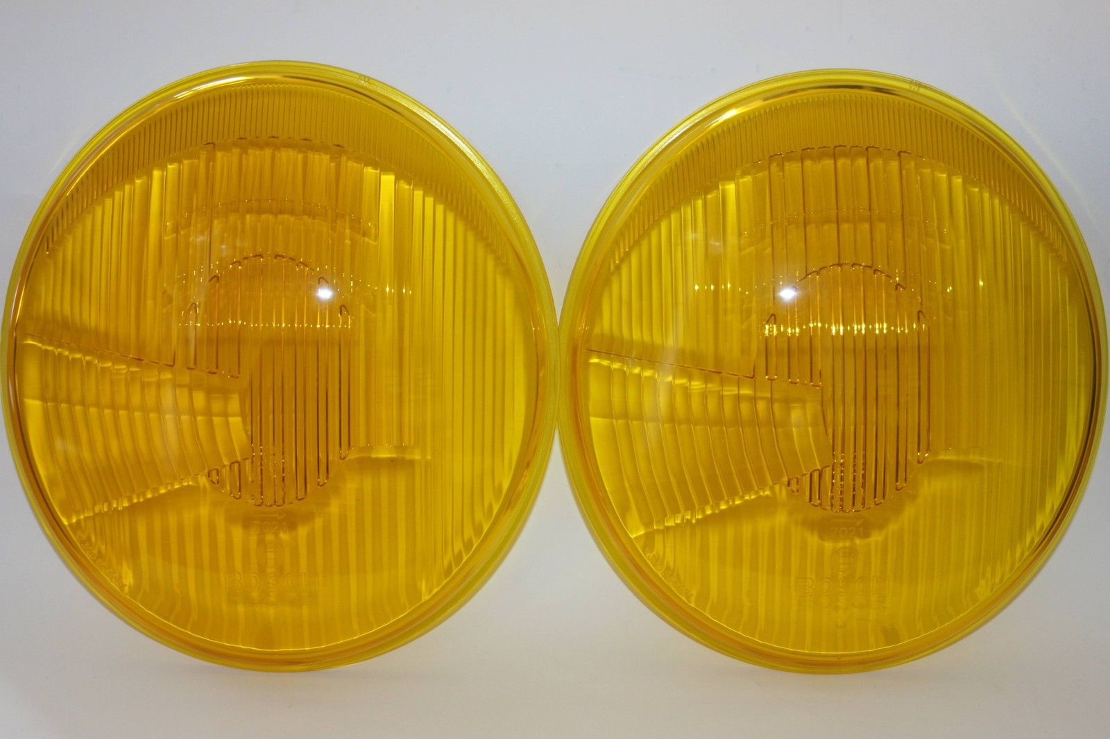 356-RHD-yellow SCHEINWERFER GLÄSER ASYMMETRISCH RHD FÜR PORSCHE 356 VW