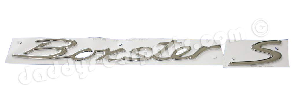 Boxster-S-Chrom ORIGINAL PORSCHE 986 550 BOXSTER S SCHRIFTZUG CHROM
