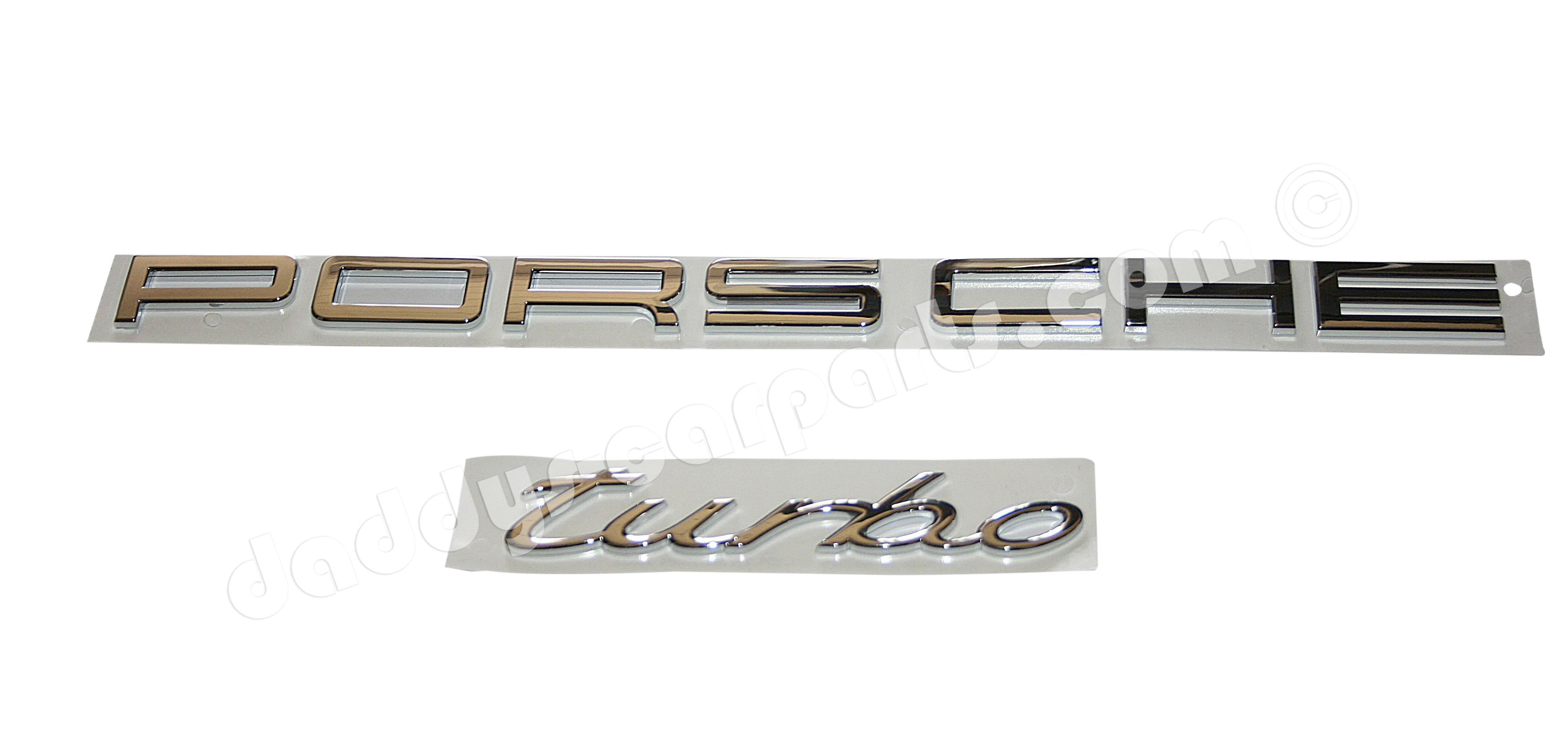 Porsche-turbo PORSCHE TURBO BADGE CHROME