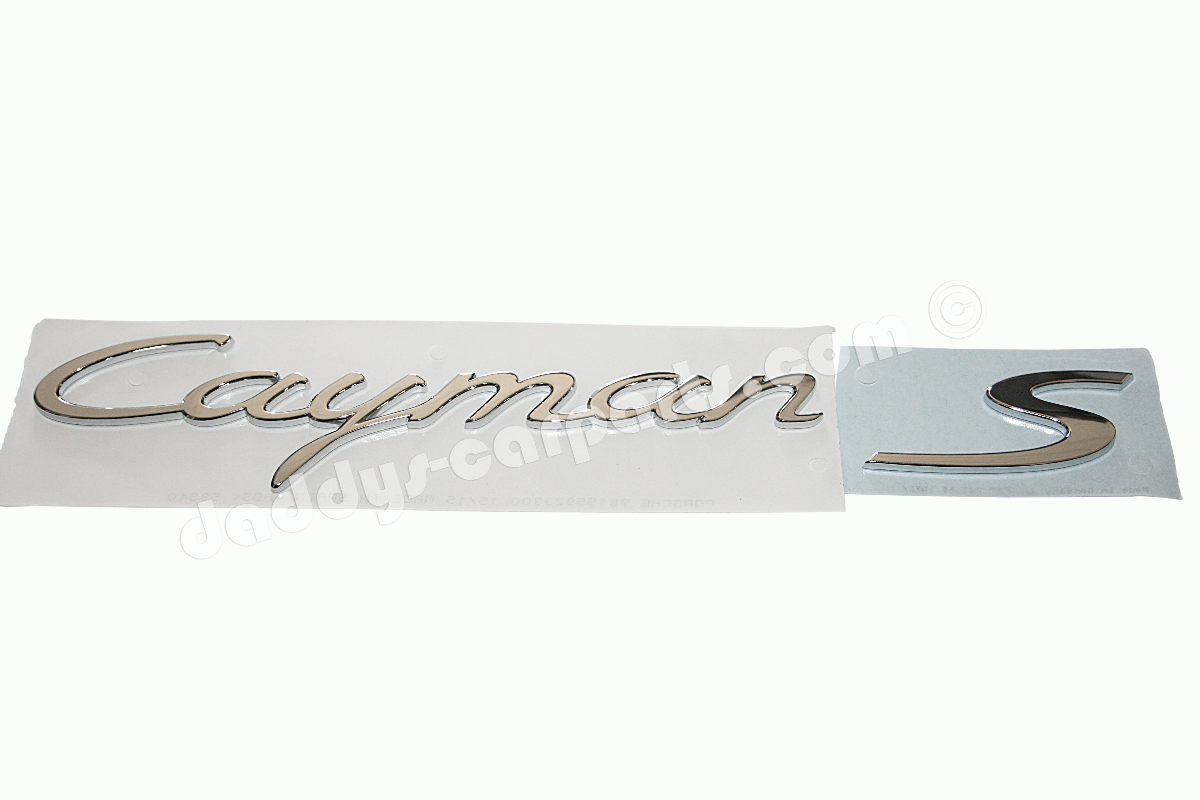 CAYMAN S BADGE CHROME FOR PORSCHE 981