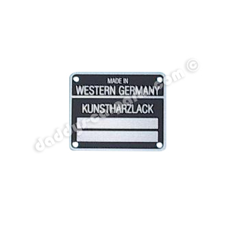 Decal-Lack KUNSTHARZLACK FARB - PLAKETTE + 4 STIFTE FÜR PORSCHE 911 930