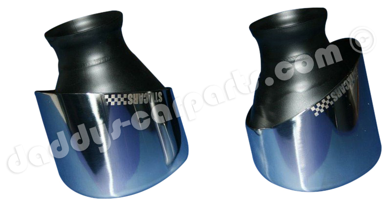 993-kurz SET TAIL PIPE TIPS SHORT