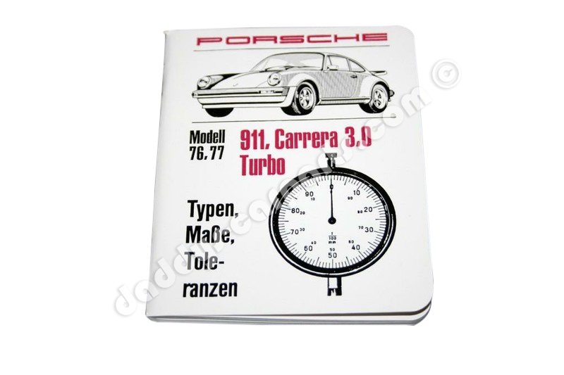 PORSCHE 911 CARRERA 3.0 TYPEN MAßE TOLERANZEN