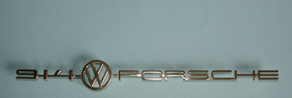 914-Schriftzug-silber-2 914 VW PORSCHE BADGE GOLD