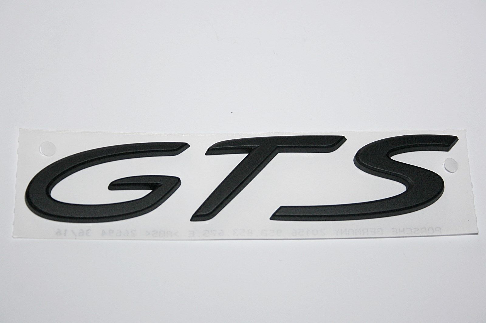 gts-black GENUINE PORSCHE GTS BADGE DULL BLACK