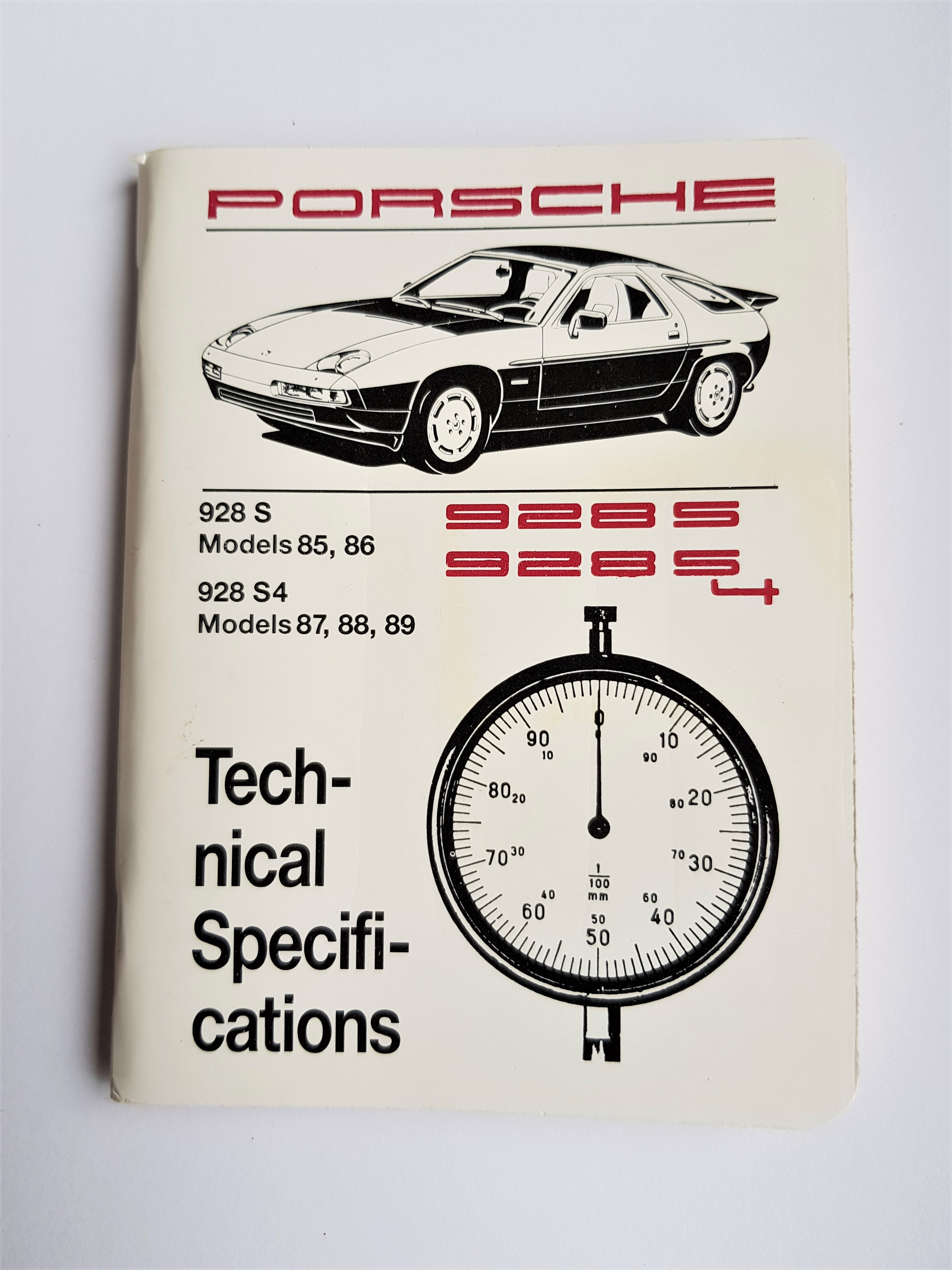 PORSCHE 928 S S4 TECHNICAL SPECIFICATIONS