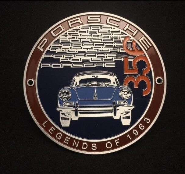 Legends ORIGINAL PORSCHE GRILL PLAKETTE LEGENDS OF 1963