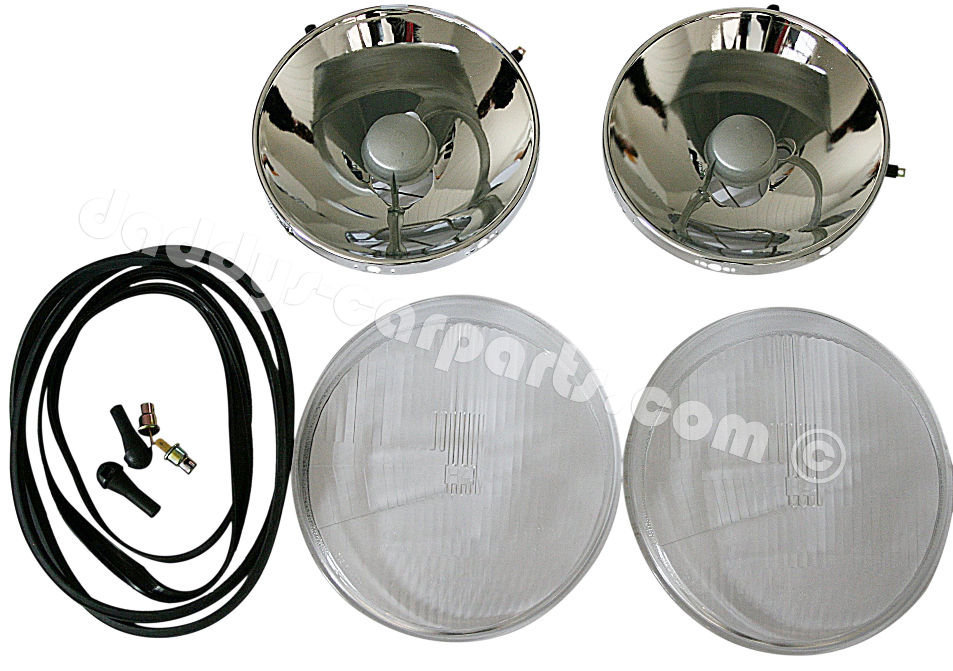 Restauration-Kit-H4-RHD-Klar-15867f551d7584 H4 SCHEINWERFER RESTAURATIONS KIT RHD FÜR PORSCHE 911