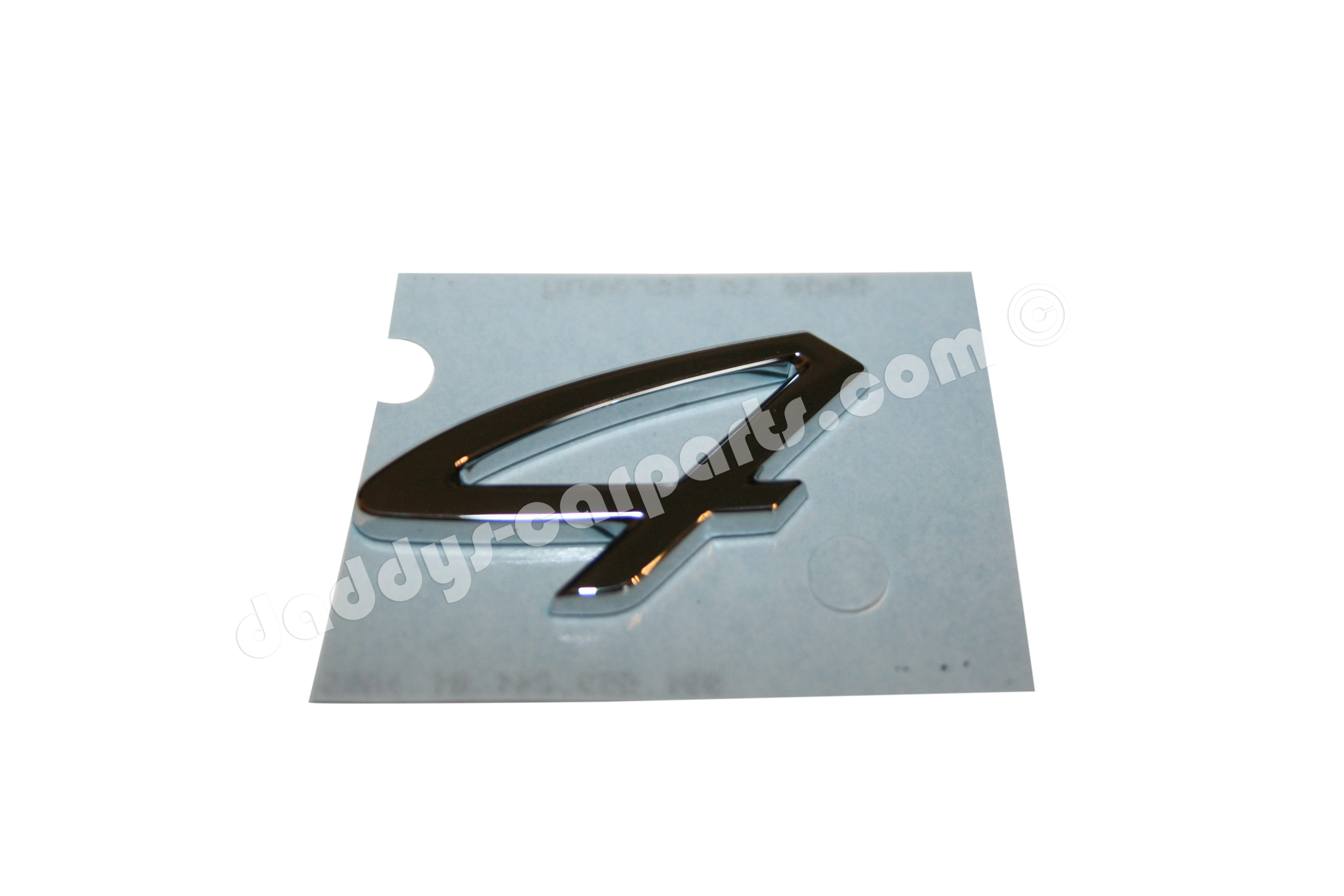 991-chrom-4 ORIGINAL PORSCHE 991 CARRERA 4 BADGE CHROME