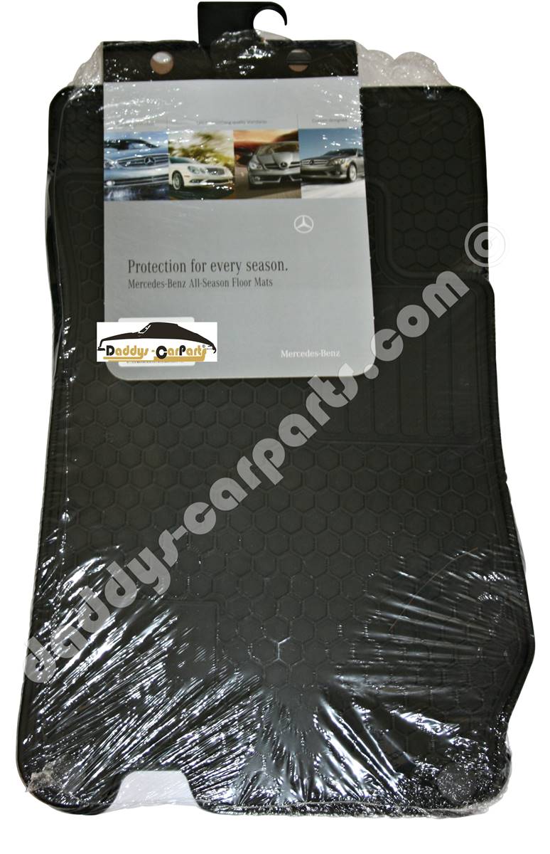 ORIGINAL MERCEDES RUBBER FLOOR MATS BLACK FRONT DC10608